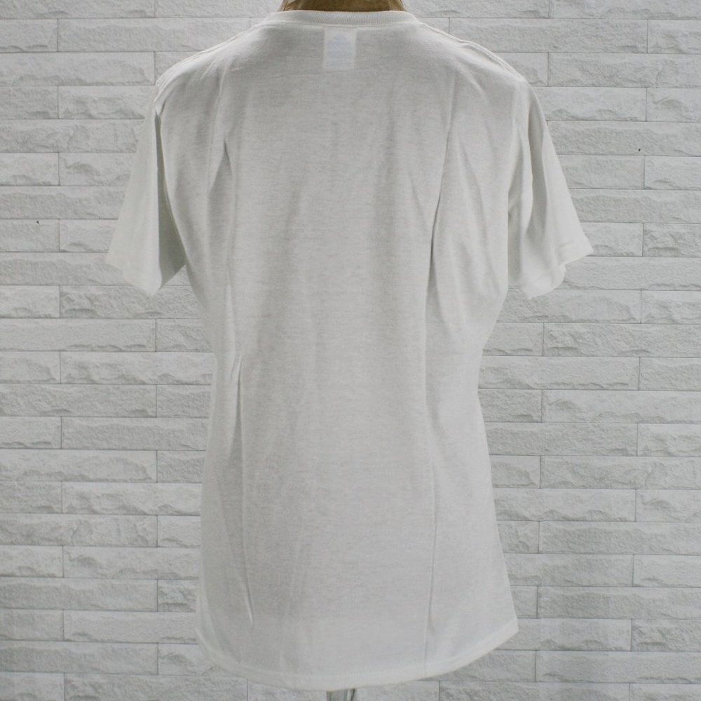 MONKEY CAT T-Shirt Crewneck Short Sleeve Meowrning Beautiful Curler Wig White - Picture 4 of 14